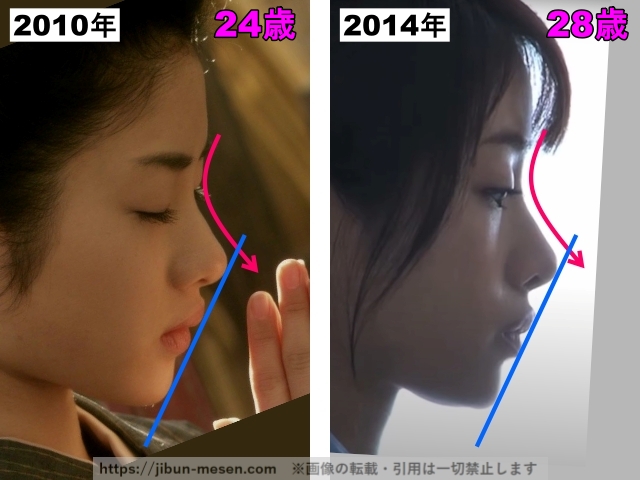 石原さとみの鼻の整形検証2010年〜2014年の画像