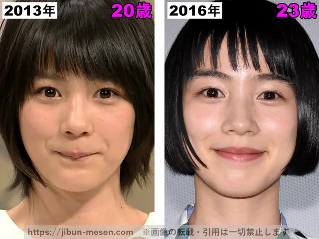 能年玲奈（のん）の目の整形検証2013年〜2016年