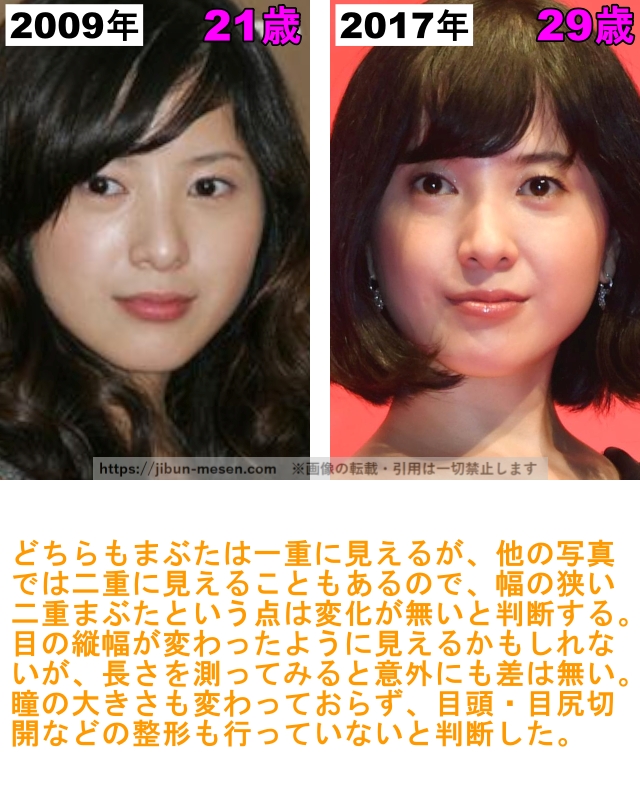吉高由里子の目の整形検証2009年〜2017年の画像