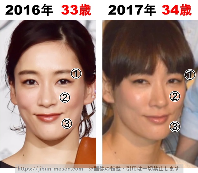 水川あさみの整形検証2016年〜2017年の画像