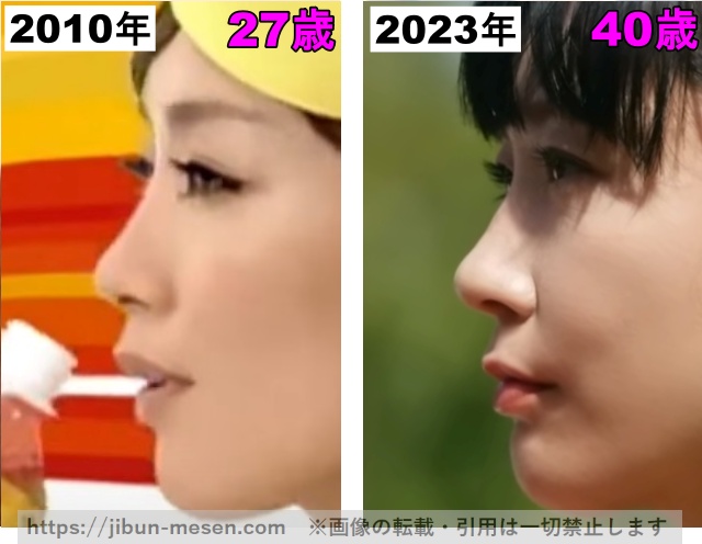 水川あさみの鼻の整形検証2010〜2023年の画像