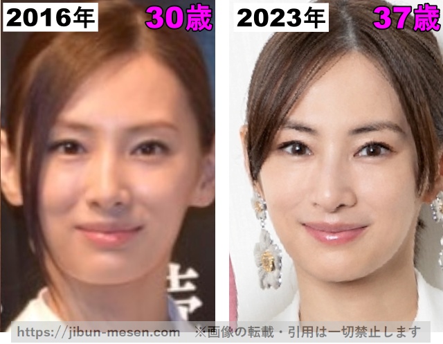 北川景子の唇の整形検証2016年〜2023年の画像