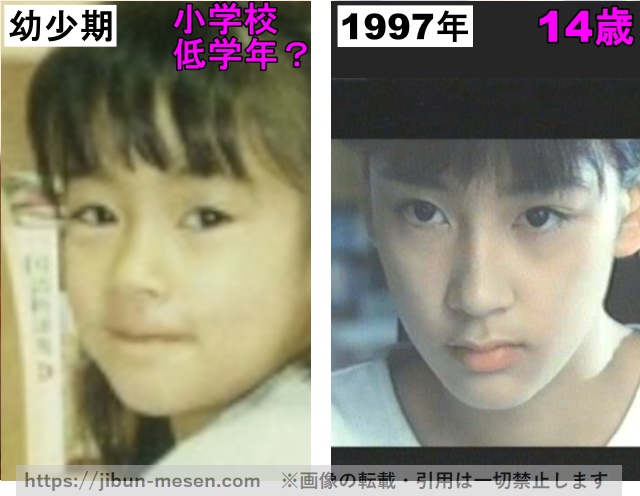 水川あさみの目の整形検証幼少期〜1997年の画像