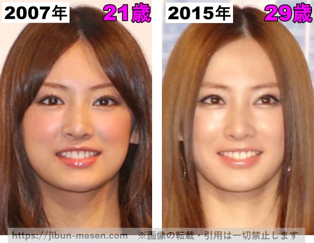 北川景子の唇の整形検証2007年〜2015年の画像