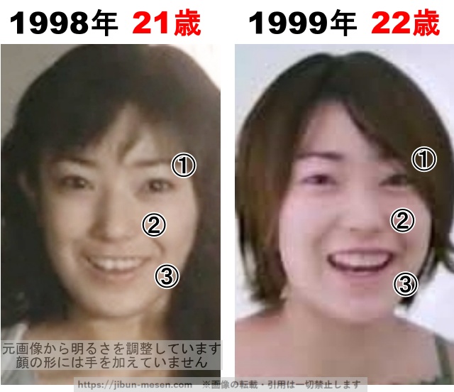 菅野美穂の整形検証1998年〜1999年の画像