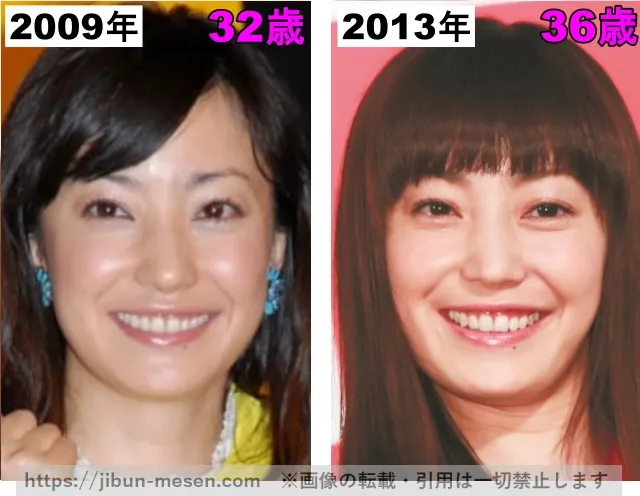 菅野美穂の目の整形検証2009年〜2013年