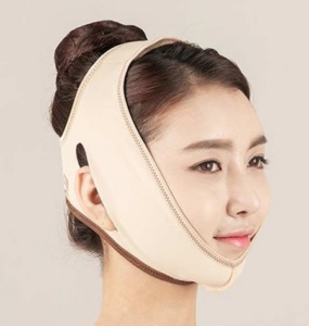 輪郭手術後に着用するフェイスバンド（コリアビューティーゲートHPから引用）の画像