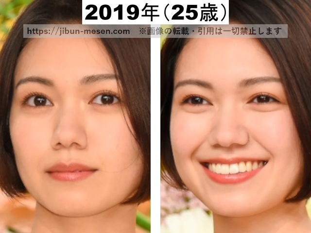 二階堂ふみの目頭の形の比較の画像