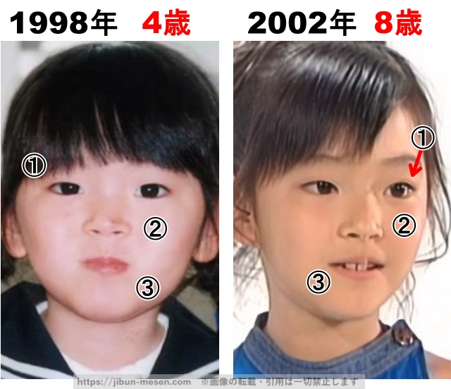 鈴木愛理の整形検証1998年〜2002年の画像