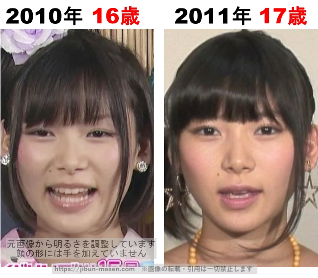 朝日奈央の整形検証2010年～2011年の画像
