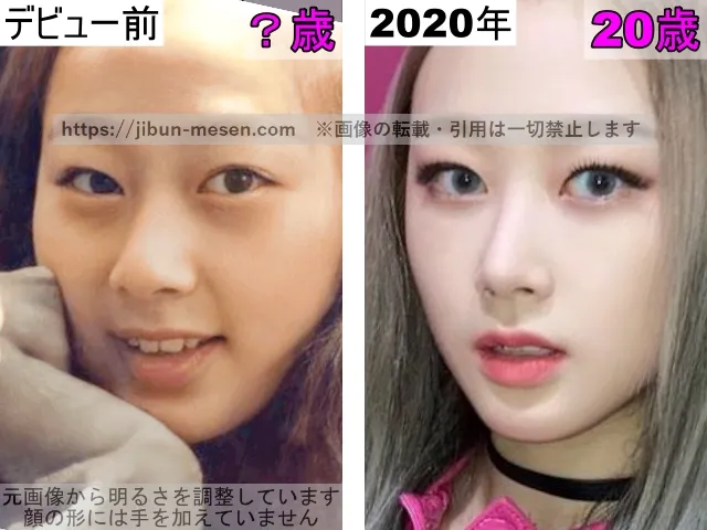 ジゼルの目の整形検証デビュー前〜2020年