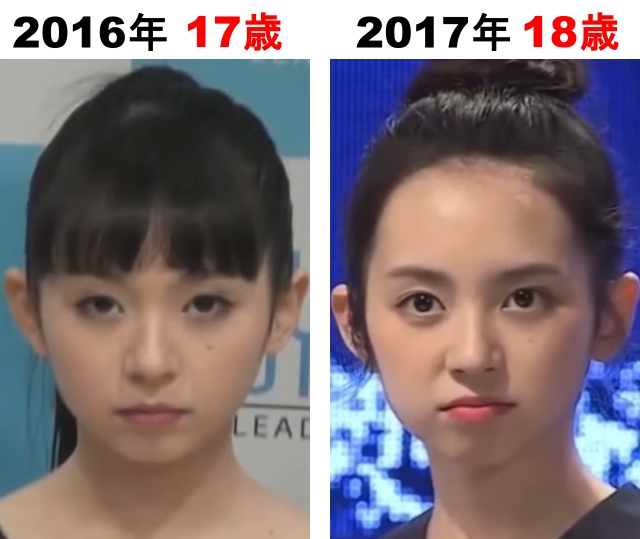 マシロの整形検証2016年〜2017年の画像