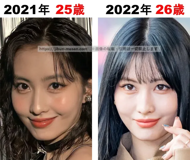 TWICEモモの整形検証2021年〜2022年