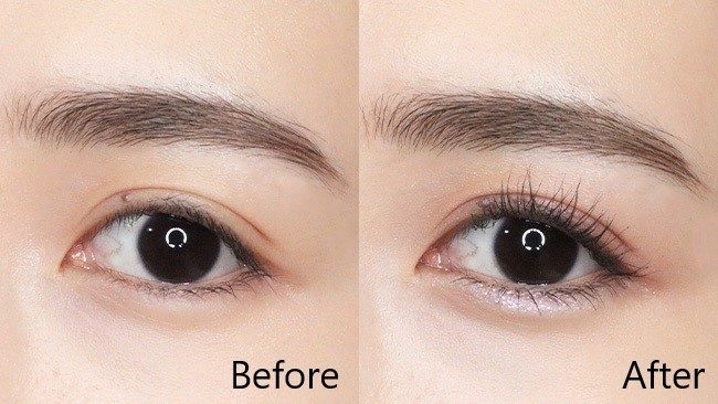 涙袋メイクのビフォーアフター(ミーコマガジンより引用)の画像