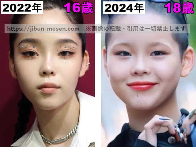 XGココナの目の整形検証2022年〜2024年