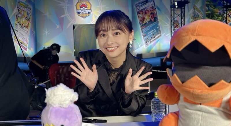 ポケモンカードゲームの大会に出場した影山優佳の画像