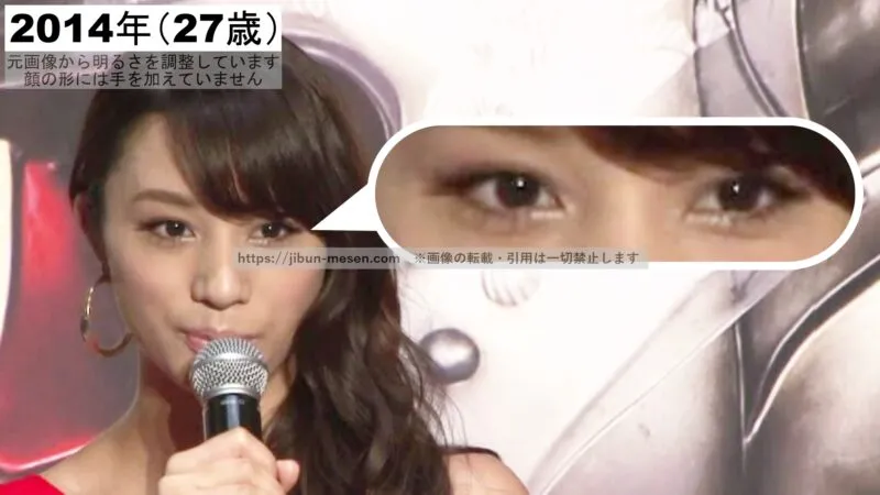 高橋メアリージュンの目頭