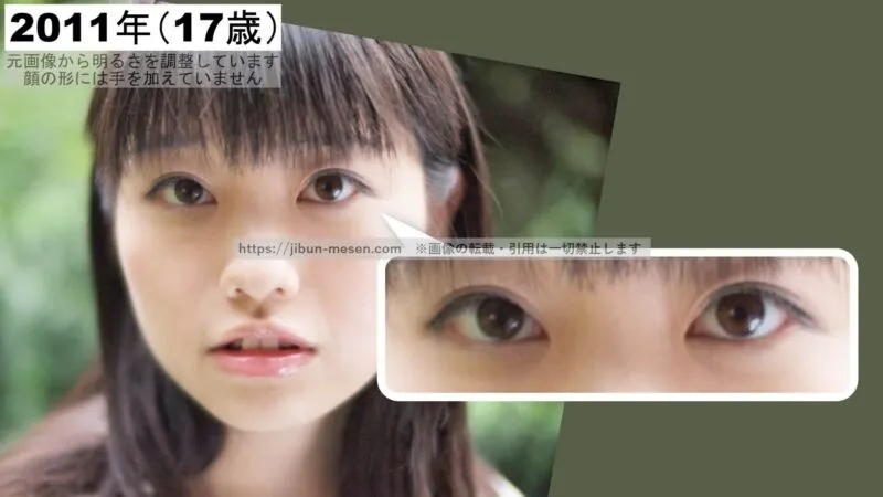 冨手麻妙の涙袋