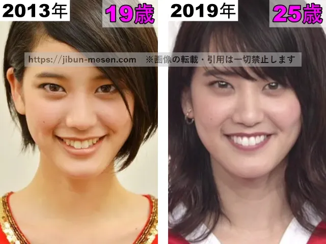 山崎紘菜の目の整形検証2013年～2019年