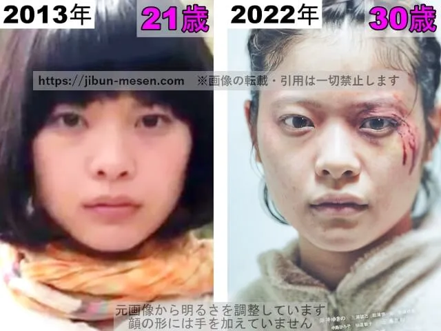 岸井ゆきのの鼻の整形検証2013年〜2022年