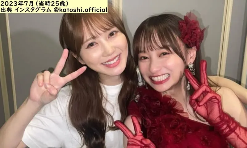 影山優佳の卒業を見守った加藤史帆（出典：インスタグラム）