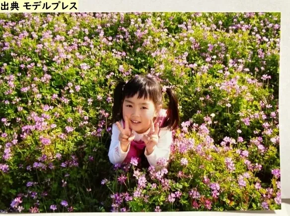 幼少期の賀喜遥香の画像(出典：モデルプレス)