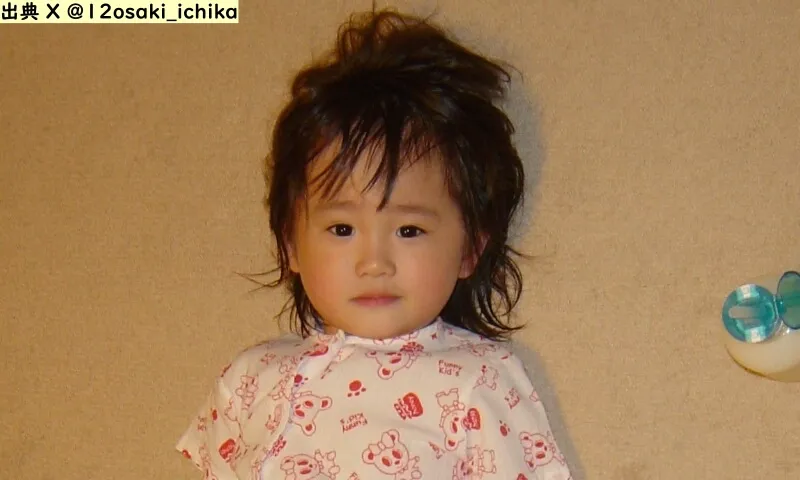 幼少期の尾碕真花（出典：X）