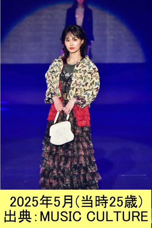 「Rakuten GirlsAward 2025 SPRING・SUMMER」に出演した山下美月 2025.5 出典 MUSIC CULTURE