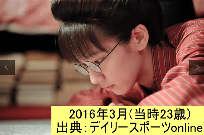 NHK朝の連続テレビ小説「あさが来た」で田村宜役を演じる吉岡里帆 2016_3 出典：デイリースポーツonline