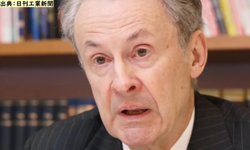 宮澤エマの父親のクリストファー・ラフルアー氏（出典：日刊工業新聞）