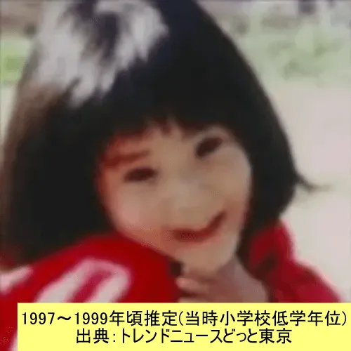 小学校低学年の頃の蓮佛美沙子 1997~1999年頃推定 出典:トレンドニュースどっと東京