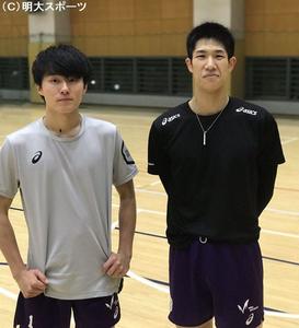 大学時代の(左)小川智大（右）現ajisainetの鎌田佳朗の画像