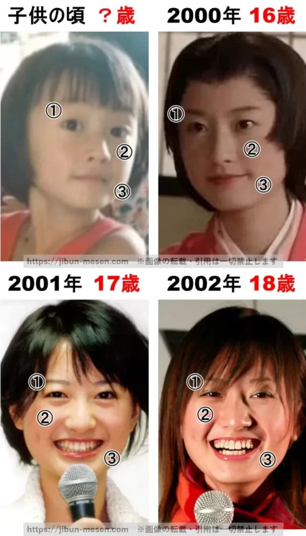 松本まりかの整形検証幼少期～2002年の画像